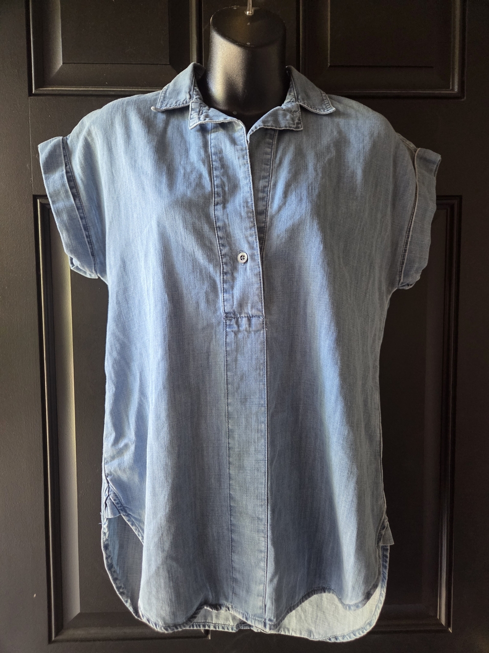 J.Crew Light Wash Chambray Button Front Shirt